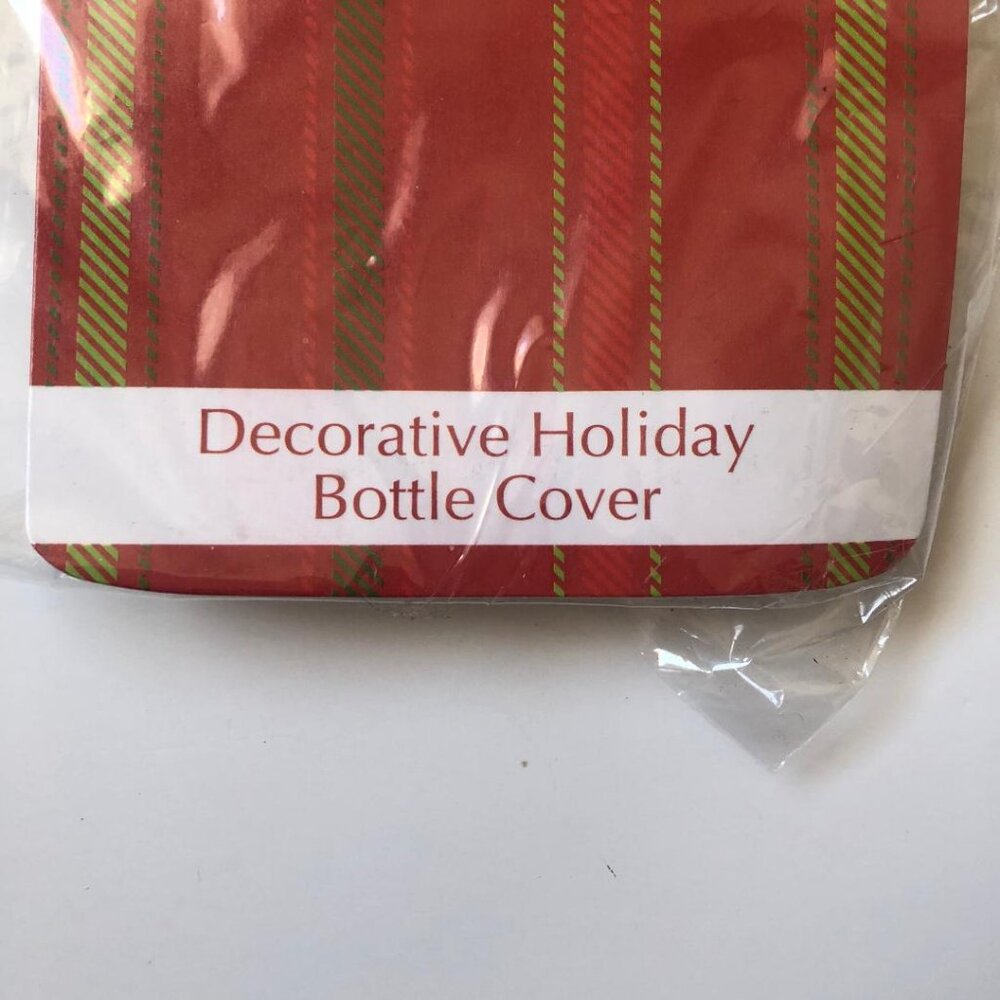 Decorative Holiday Santa Face Bottle Cover FREE WITH PURCHASE - Picture 2 of 2